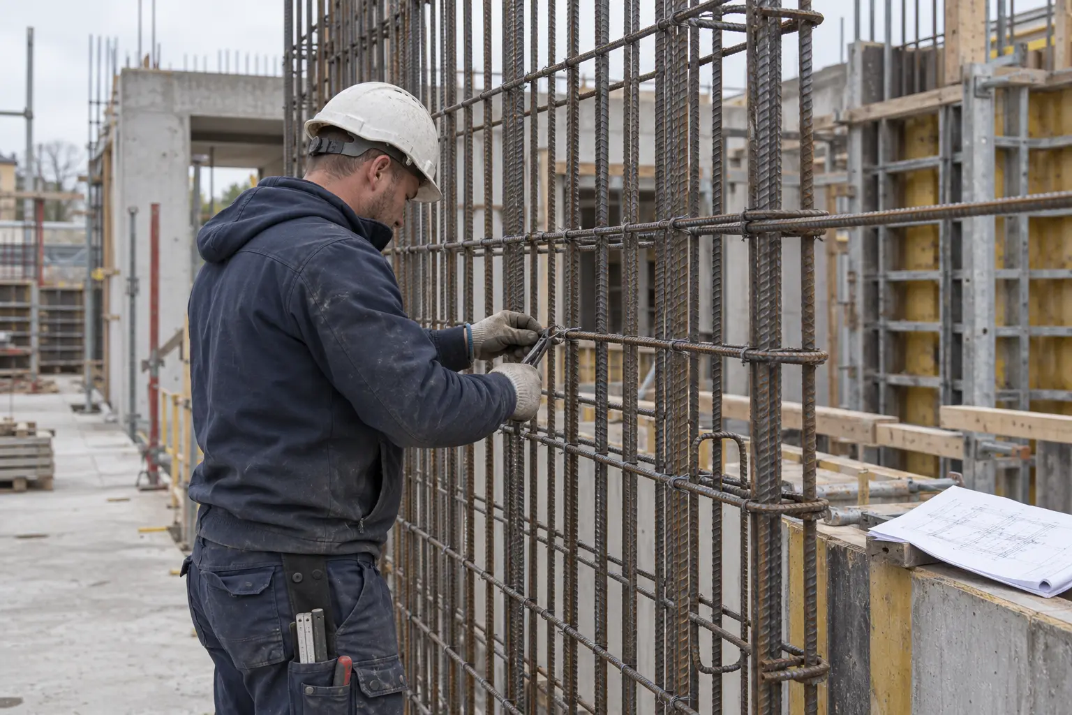 Eisenflechten und Planlesen durch Success K&R GmbH – Bewehrung auf der Baustelle
